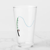 フライ釣り竿及びリールコンボ タンブラーグラス (正面)