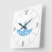 フライ釣り スクエア壁時計 (傾斜)