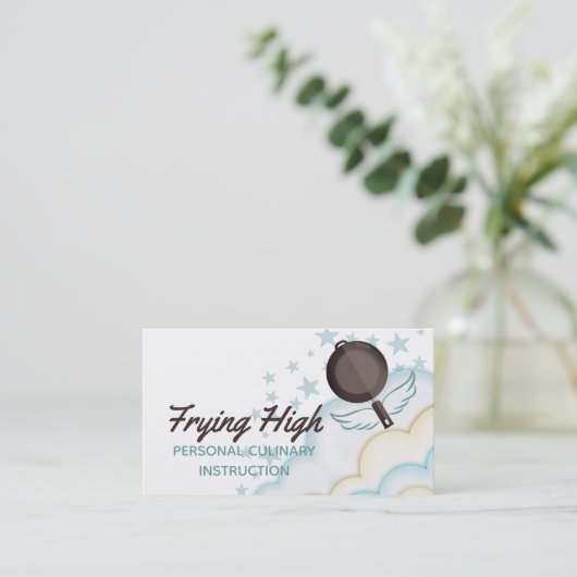 フライ飛んでいるパン料理の料理長 名刺 (スタンド正面)