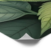 フライ鮮やかアガリンマッシュルームエレガント植物学 ポスター (角)