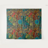 フライ、トンボを茶色で飛ぶ タペストリー (正面(横))