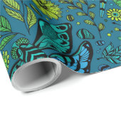 フライ、トンボを青で飛ぶ ラッピングペーパー (ロールコーナー)