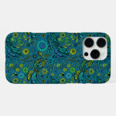 フライ、トンボを青で飛ぶ iPhoneケース (裏面横)