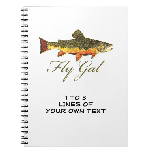 フライ·フィッシング·ウーマンズ ノートブック (正面)
