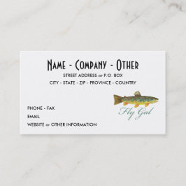 フライ·フィッシング·ウーマン 名刺