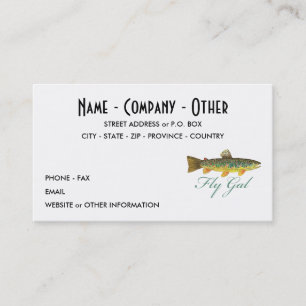 フライ·フィッシング·ウーマン 名刺