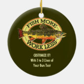 フライ·フィッシング セラミックオーナメント (裏面)