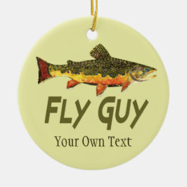『フライ·フィッシング·フライ·ガイ·マンズ』 セラミックオーナメント