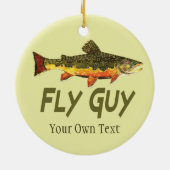 『フライ·フィッシング·フライ·ガイ·マンズ』 セラミックオーナメント (裏面)
