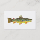 フライ·フィッシング·ブラウン·トラウト 名刺 (裏面)