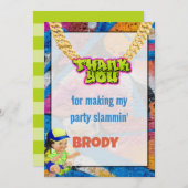 フライ プリンス ベイビー サンクス ノート 招待状 (正面/裏面)