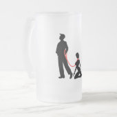 フラウエインデルレーヌボーセメンナー フロストグラスビールジョッキ (正面左)