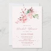 フラウエレガントレス桜ピンクドリームブライダルシャワー 招待状 (正面)