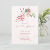 フラウエレガントレス桜ピンクドリームブライダルシャワー 招待状 (スタンド正面)