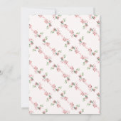 フラウエレガントレス桜ピンクドリームブライダルシャワー 招待状 (裏面)