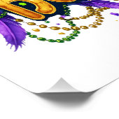 フラウンティフラミンゴマルディグラス ポスター (コーナー)