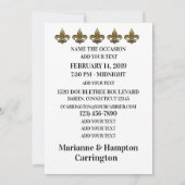 フラウンティフラミンゴマルディグラス 招待状 (裏面)