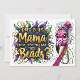 フラウンティフラミンゴマルディグラス 招待状