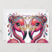 フラウンティ大切フラミンゴ 招待状 (正面)