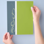 フラエレガント空白のイの背景 チラシ (手)