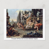 フラオラの勝利 by ジョバンニ・バッティスタ・ティエポロ ポストカード (正面)