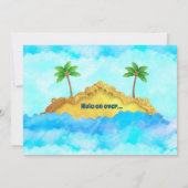 フラオンオーバールア誕生日招待状 招待状 (裏面)