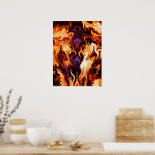 フラカラフルームフラクタル ポスター (キッチン)