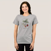 フラガリア・ヴェスカ・イチゴの植物園 トライブレンドＴシャツ (正面全面)