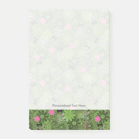 フラガーリーワースカルの迷彩柄背景 ポストイット (正面)