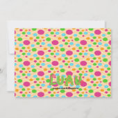 フラガールアットティキハットバースデー招待状 招待状 (裏面)