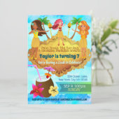 フラガールズ誕生日招待状 招待状 (スタンド正面)