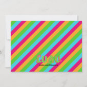 フラガールティキハットブライト誕生日招待状 招待状 (裏面)