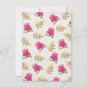 フラガールトロピカルプールパーティー誕生日招待状 招待状 (裏面)