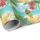 フラガールライブラブアロハ ラッピングペーパー (ロールコーナー)