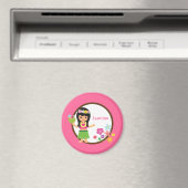 フラガールルアウ(ハワイ式宴会)をテーマにしたパーティーの好意 マグネット (インサイチュ (食洗機))