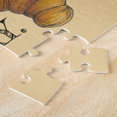 フラキーブッテリークロワッサンフランスのペストリーグルメ ジグソーパズル (側面)