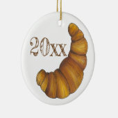 フラキーブッテリークロワッサンフランスのペストリーグルメ セラミックオーナメント (右)