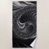 フラクカッコいいトル金属ナウチラス黄金比 ビーチタオル (正面)