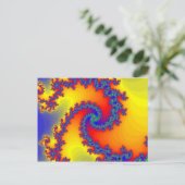 フラクカラフルタルらせん状: ポストカード (スタンド正面)