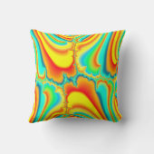 フラクカラフルトラルサイケデリックカスタムル クッション (裏面)