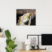 フラクガナキャンバス ポスター (ホームオフィス)