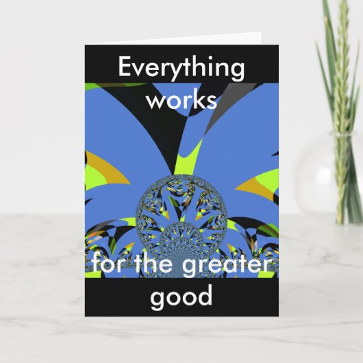 フラククールタルスフィア付きアーチアートデザイン カード (正面)