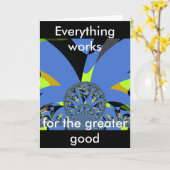 フラククールタルスフィア付きアーチアートデザイン カード (黄色い花)