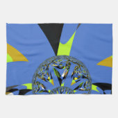 フラククールタルスフィア付きアーチアートデザイン キッチンタオル (横)