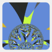 フラククールタルスフィア付きアーチアートデザイン スクエアシール (正面)