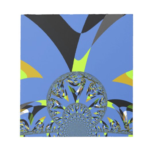 フラククールタルスフィア付きアーチアートデザイン ノートパッド (正面)