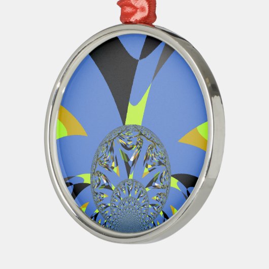 フラククールタルスフィア付きアーチアートデザイン メタルオーナメント (左)