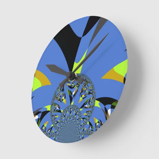 フラククールタルスフィア付きアーチアートデザイン ラウンド壁時計 (傾斜)