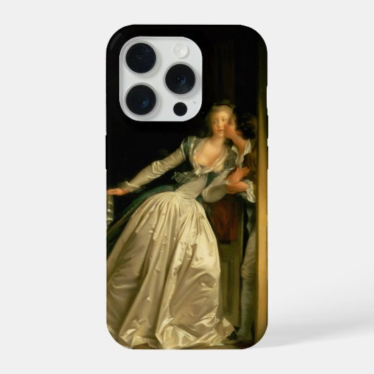 フラクゴナール《盗まれた接吻》 iPhoneケース (裏面)
