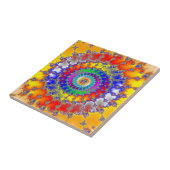 フラクサイケデリックタルらせん状 タイル (側面)